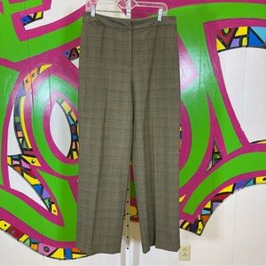 Eddie Bauer, Stretch Wool Blend Plaid Pants. Size 14. Excellent condition!